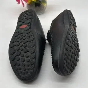 Shoes | Boleone Black Leather Slipon Loafers With Moccasin 